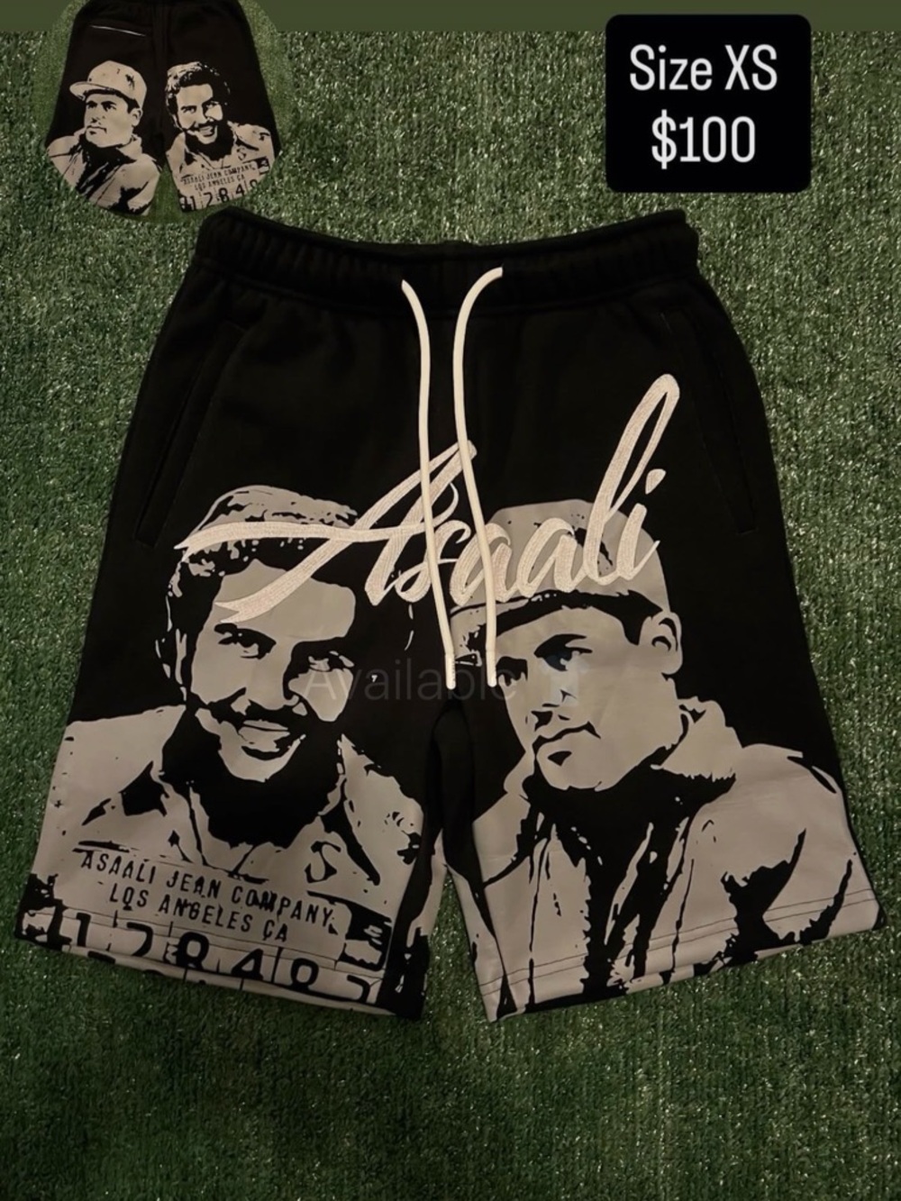 Black Graphic Men’s Shorts